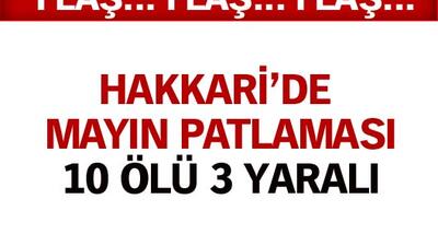 Hakkari'de mayın patlaması