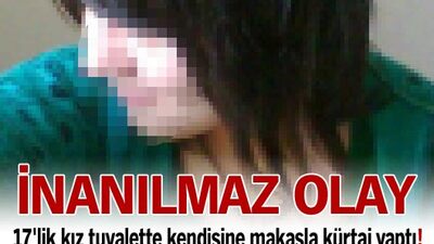 17'lik kız tuvalette kendisine makasla kürtaj yaptı