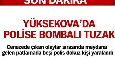 Hakkari'de polise bombalı tuzak