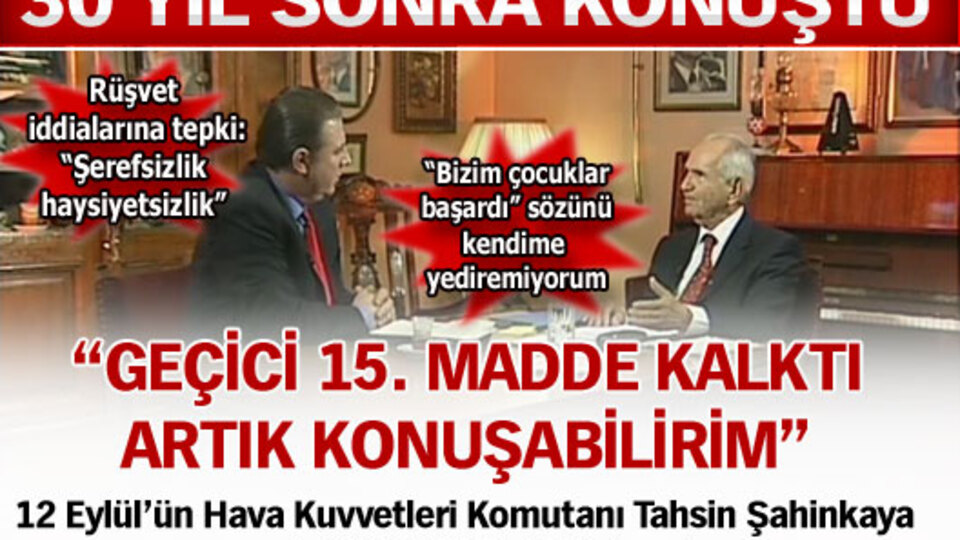 30 yıl sonra konuştu