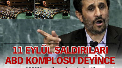 Ahmedinejad kürsüye çıktı BM boşaldı