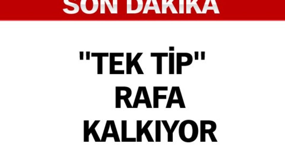 "Tek Tip" askerlik rafa kalkıyor