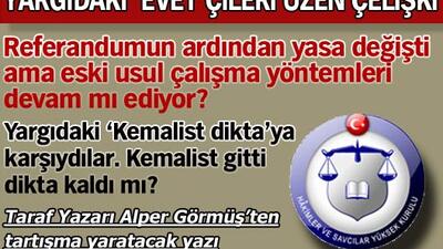 Yargıdaki 'Evet'çileri üzen çelişki