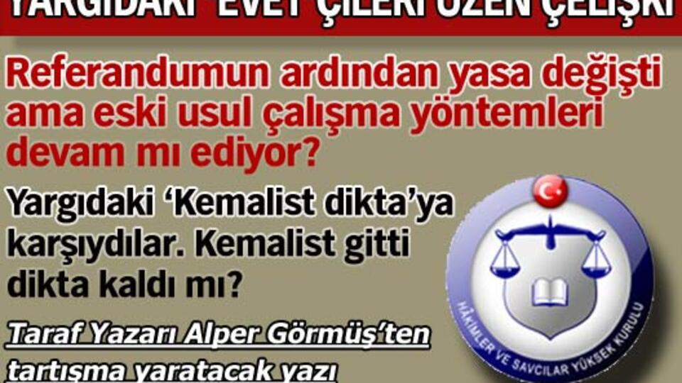 Yargıdaki 'Evet'çileri üzen çelişki