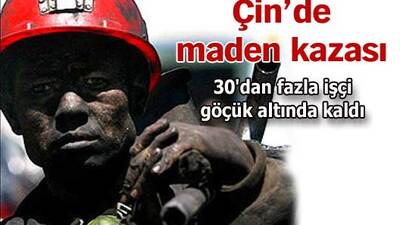 Çin'de maden kazası