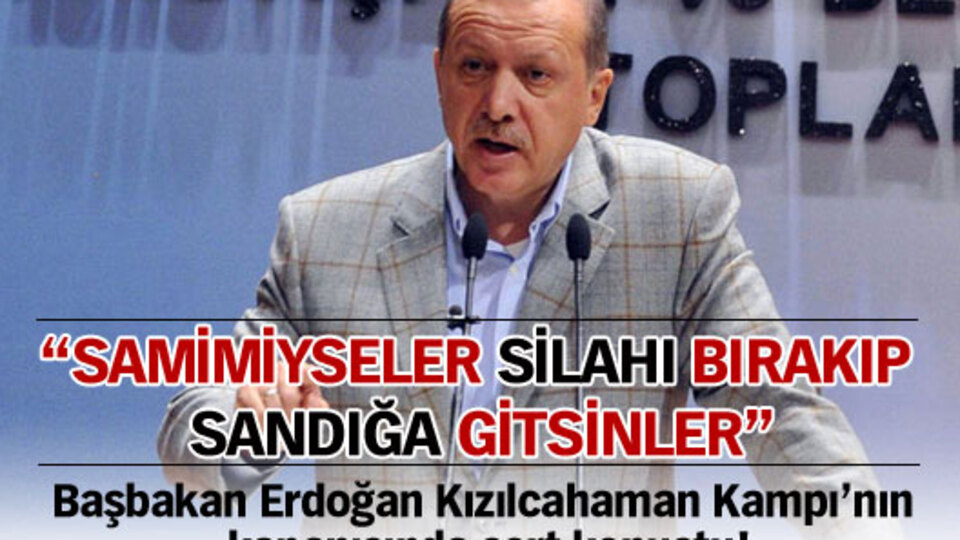 "Samimiyseler silahları bırakıp sandığa gitsinler"
