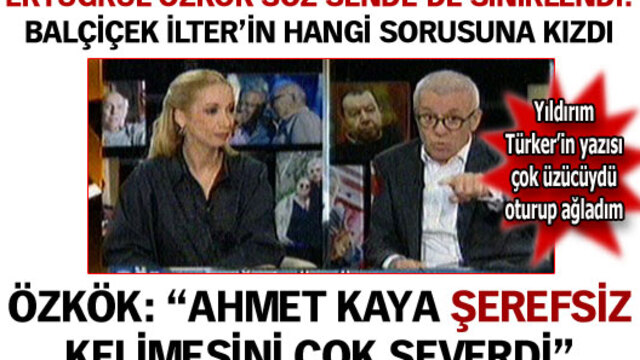 Ertuğrul Özkök Söz Sende'de sinirlendi!