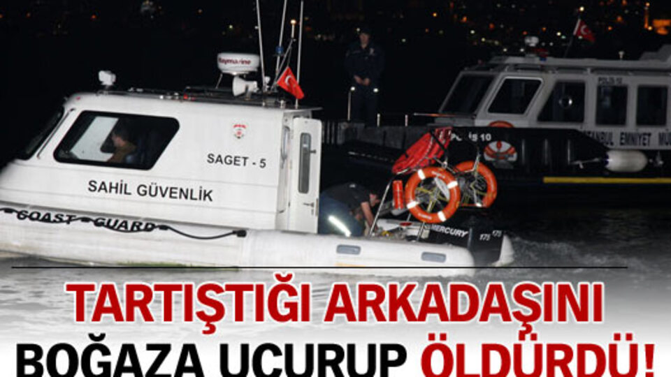 Dolmabahçe'den denize uçtular!