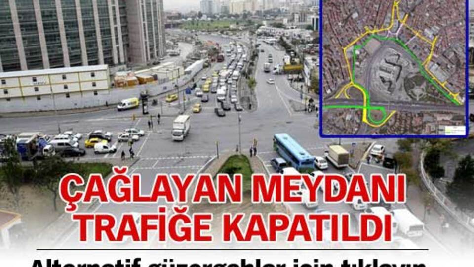 Çağlayan Meydanı trafiğe kapatıldı