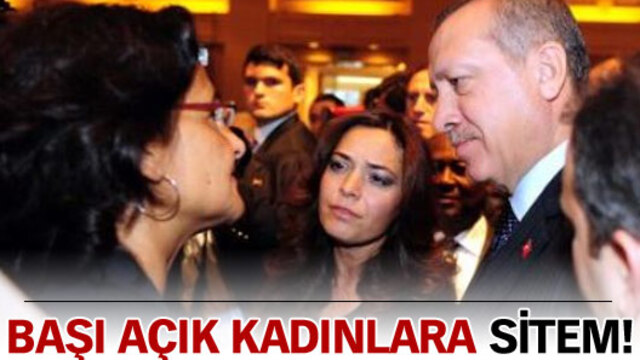 Başı açık kadınlara sitem