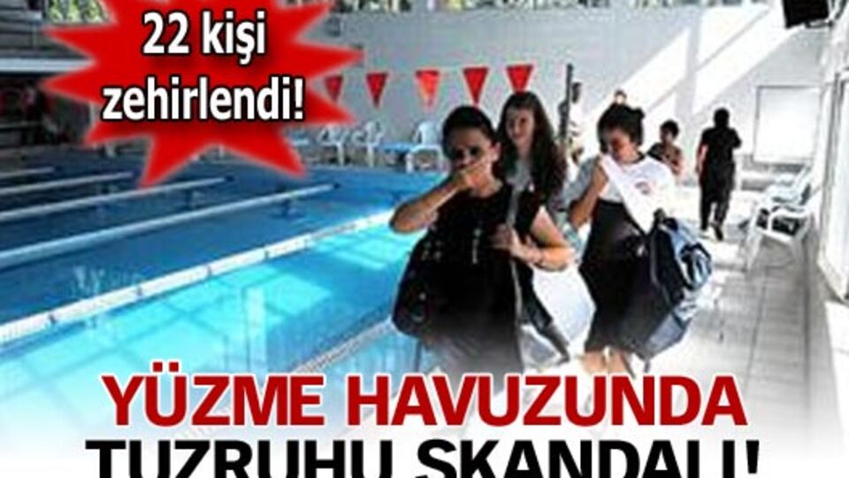 Yüzme havuzunda tuzruhu skandalı