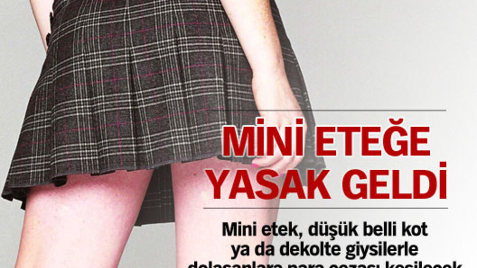 İtalya'da mini eteğe yasak geldi