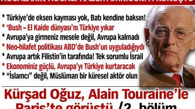 "Avrupa'yı Türkiye kurtaracak"