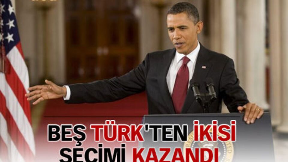 Beş Türk'ten ikisi seçimi kazandı