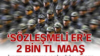 2 bin TL maaşla paralı asker...