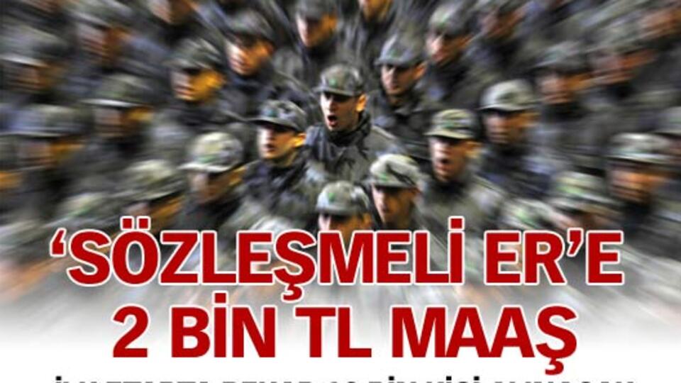 2 bin TL maaşla paralı asker...
