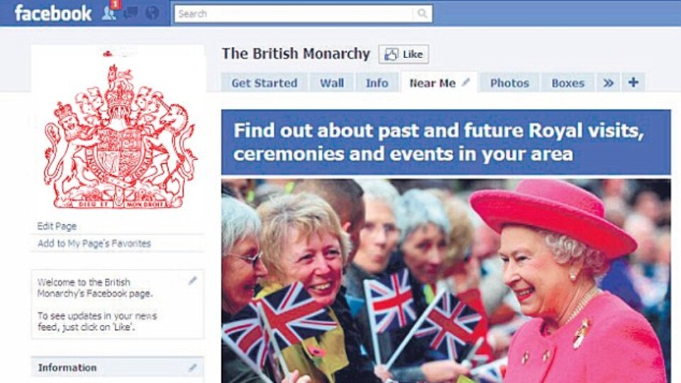 Kraliçe de Facebook'a katıldı