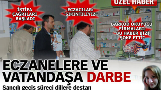 Eczacılara ve vatandaşa darbe!