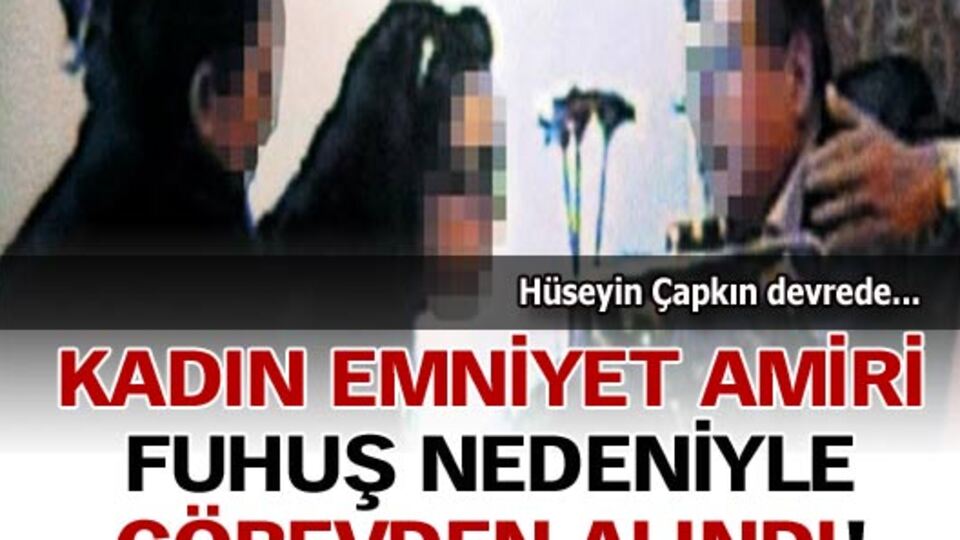 Kadın emniyet amirine fuhuş darbesi!