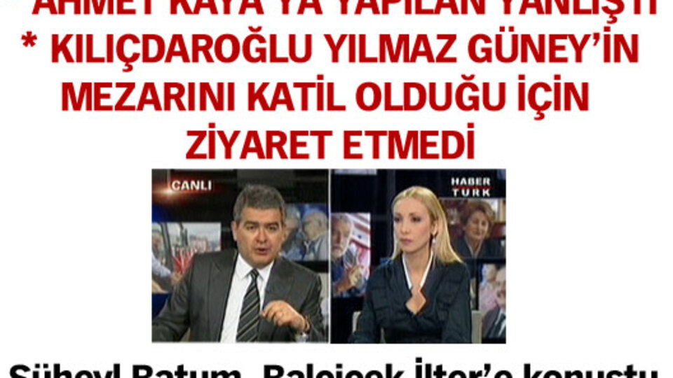 Kaya ve Güney ziyaretlerine yorum