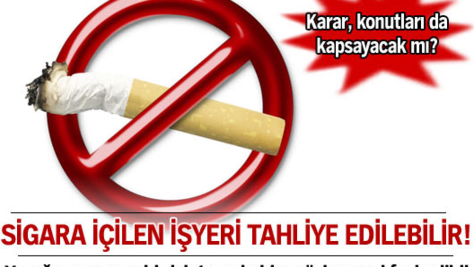 Sigara içiren işyerleri tahliye mi edilecek?