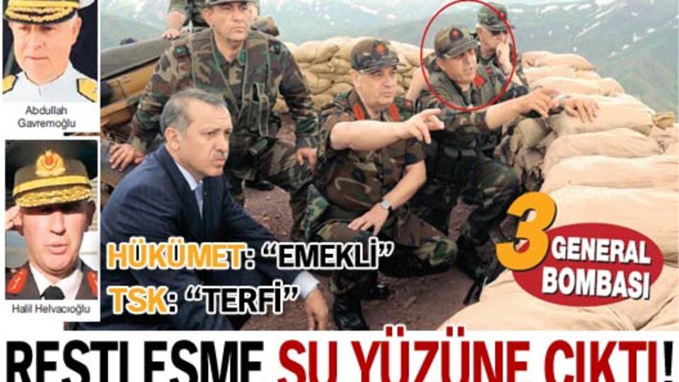 Restleşme su yüzüne çıktı!