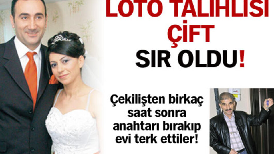 Loto talihlisi çift sır oldu!