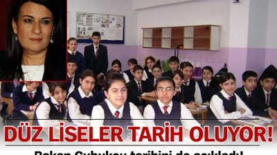 Düz liseler tarih oluyor!