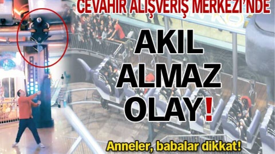 AVM'de akıl almaz olay!