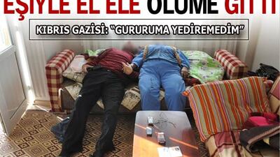 Kıbrıs gazisi eşini öldürüp intihar etti