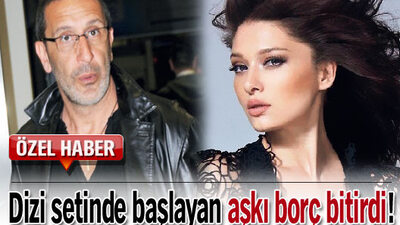 Dizi setinde başlayan aşkı borç bitirdi