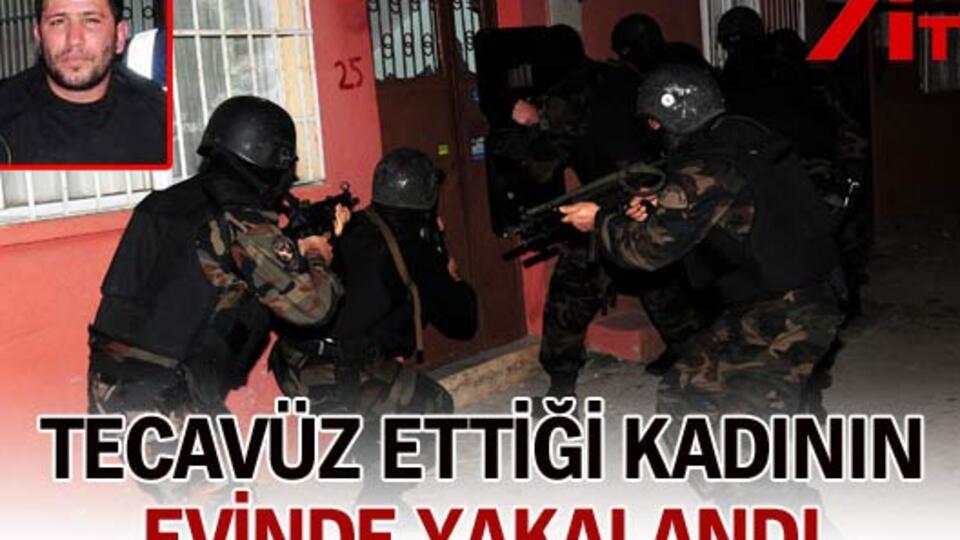Tecavüz ettiği kadının evinde yakalandı