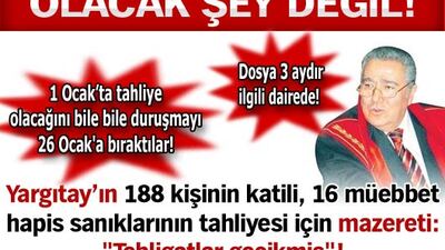 Dosya üç aydır ilgili dairede!
