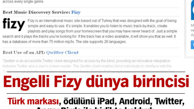 Engelli Fizy dünya birincisi