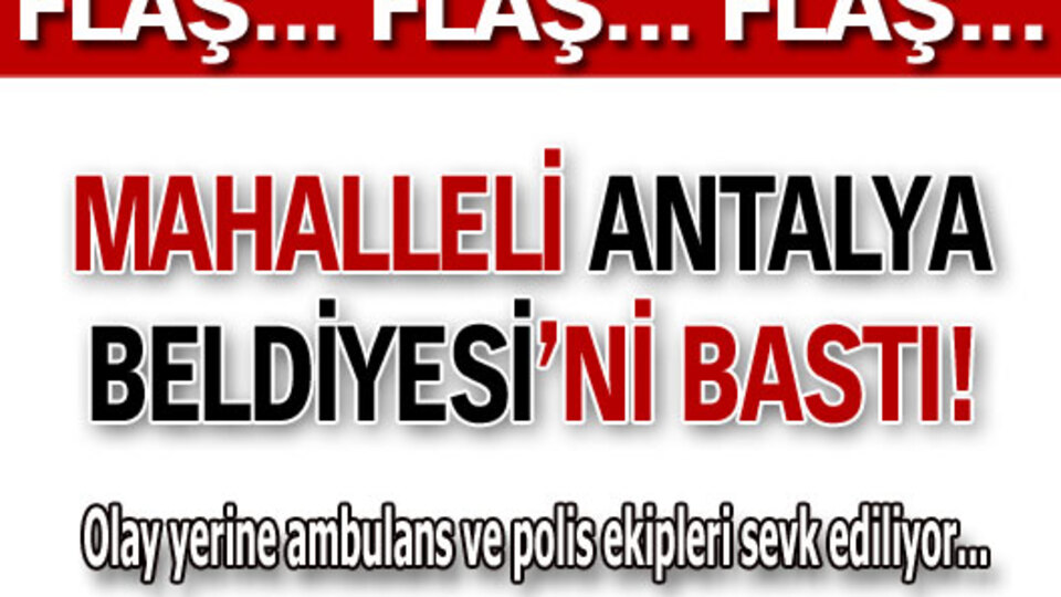 Vatandaş belediyeyi bastı!