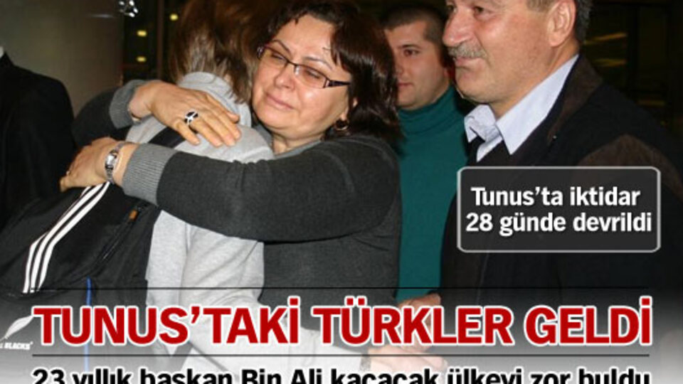 Tunus'taki Türkler geldi