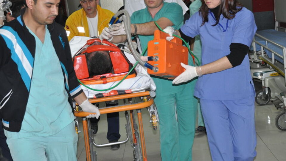 İşçi taşıyan minibüs kaza yaptı!