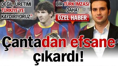 Çantadan efsane çıkardı!