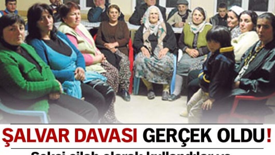 Şalvar Davası gerçek oldu!