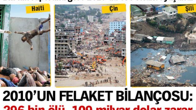 2010'un felaket bilançosu