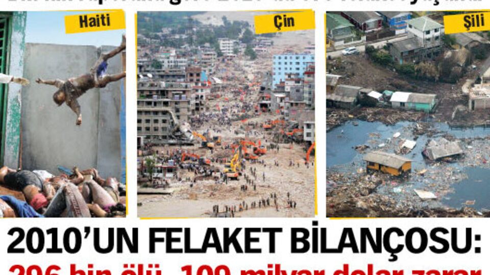 2010'un felaket bilançosu