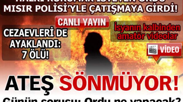 Ateş sönmüyor!