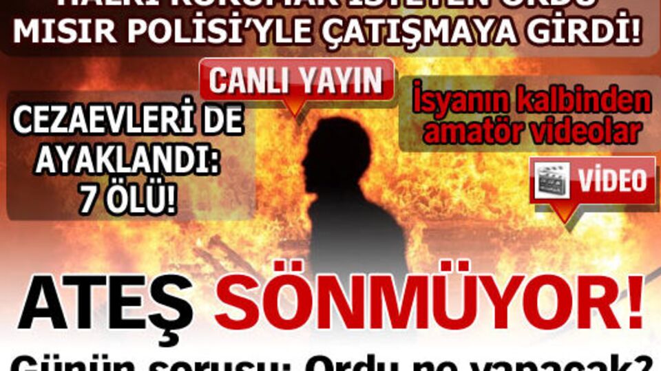 Ateş sönmüyor!