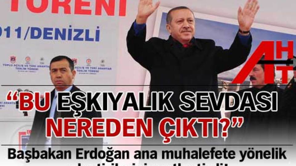 "Bu eşkıyalık sevdası nereden çıktı"