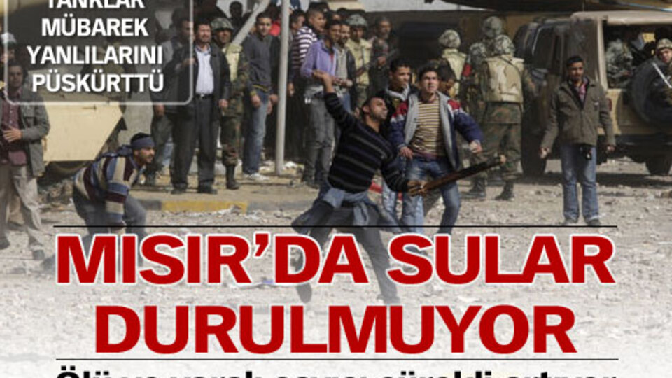 Mısır'da gökten taş yağıyor
