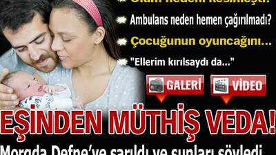 Eşinden Defne'ye müthiş veda!