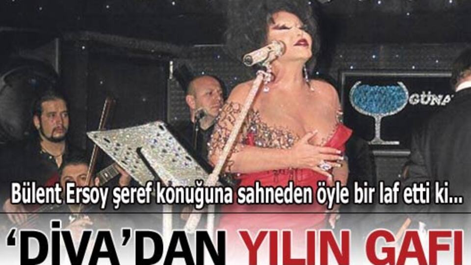 Yılın gafı Bülent Ersoy'dan
