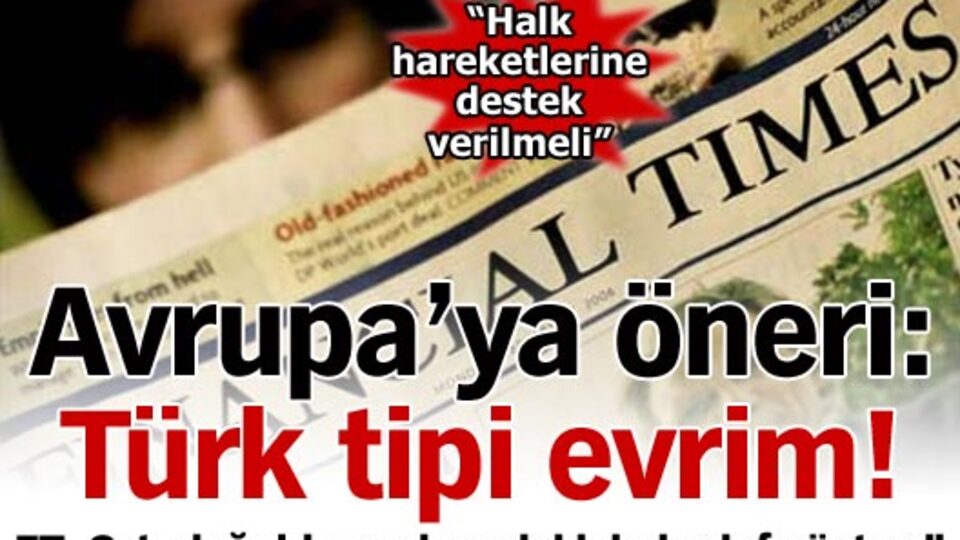 Avrupa'ya öneri: Türk tipi evrim