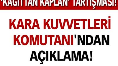 Kara Kuvvetleri Komutanı'ndan açıklama!