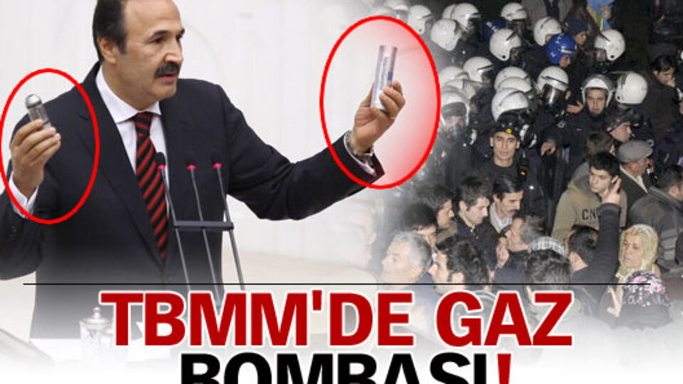 TBMM'de gaz bombası!